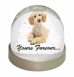 Apricot Poodle "Yours Forever..." Snow Globe Photo Waterball