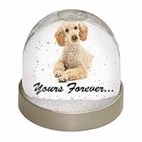Apricot Poodle "Yours Forever..." Snow Globe Photo Waterball