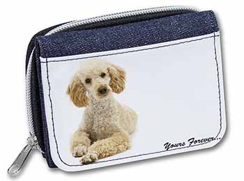 Apricot Poodle "Yours Forever..." Unisex Denim Purse Wallet