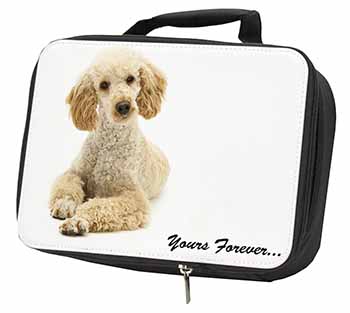 Apricot Poodle "Yours Forever..." Black Insulated School Lunch Box/Picnic Bag