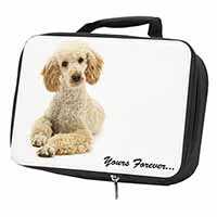Apricot Poodle "Yours Forever..." Black Insulated School Lunch Box/Picnic Bag