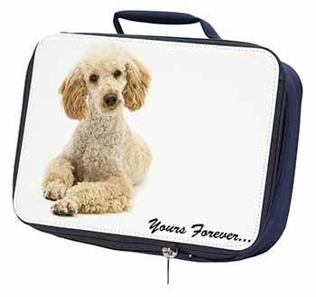 Apricot Poodle "Yours Forever..." Navy Insulated School Lunch Box/Picnic Bag