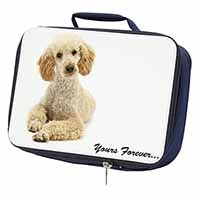 Apricot Poodle "Yours Forever..." Navy Insulated School Lunch Box/Picnic Bag