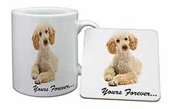 Apricot Poodle "Yours Forever..." Mug and Coaster Set