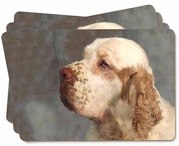 Clumber Spaniel Dog Picture Placemats in Gift Box