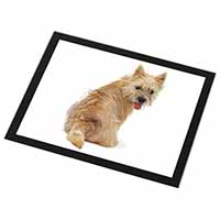 Cairn Terrier Dog Black Rim High Quality Glass Placemat