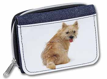 Cairn Terrier Dog Unisex Denim Purse Wallet