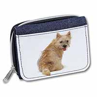 Cairn Terrier Dog Unisex Denim Purse Wallet