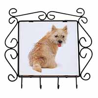 Cairn Terrier Dog Wrought Iron Key Holder Hooks