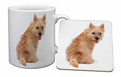 Cairn Terrier Dog Mug and Coaster Set