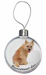 Cairn Terrier Dog With Love Christmas Bauble