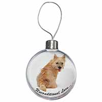 Cairn Terrier Dog With Love Christmas Bauble