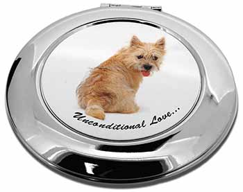 Cairn Terrier Dog With Love Make-Up Round Compact Mirror