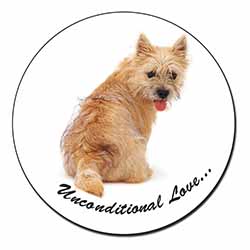 Cairn Terrier Dog With Love Fridge Magnet Printed Full Colour