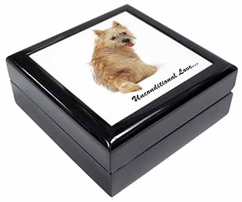 Cairn Terrier Dog With Love Keepsake/Jewellery Box
