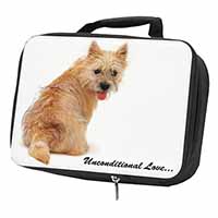 Cairn Terrier Dog With Love Black Insulated School Lunch Box/Picnic Bag