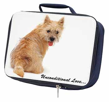 Cairn Terrier Dog With Love Navy Insulated School Lunch Box/Picnic Bag