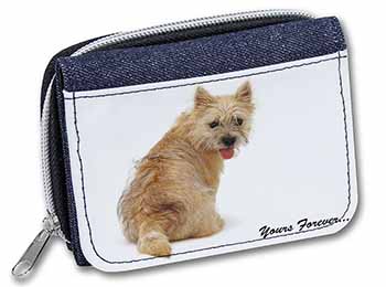 Cairn Terrier Dog "Yours Forever..." Unisex Denim Purse Wallet