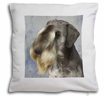 Cesky Terrier Dog Soft White Velvet Feel Scatter Cushion