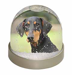 Doberman Pinscher Snow Globe Photo Waterball