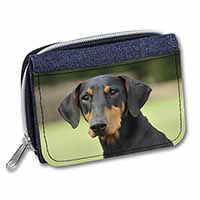 Doberman Pinscher Unisex Denim Purse Wallet