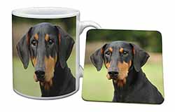 Doberman Pinscher Mug and Coaster Set