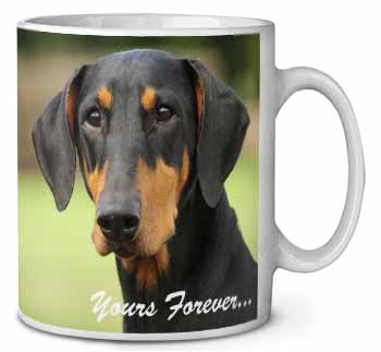 Doberman Pinscher Dog "Yours Forever..." Ceramic 10oz Coffee Mug/Tea Cup