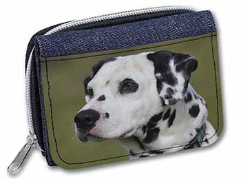 Dalmatian Dog Unisex Denim Purse Wallet