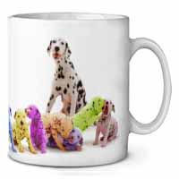 Colourful Dalmatian Dogs Ceramic 10oz Coffee Mug/Tea Cup