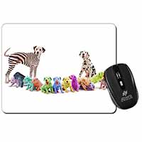 Colourful Dalmatian Dogs Computer Mouse Mat