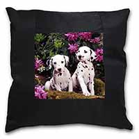 Dalmatian Black Satin Feel Scatter Cushion