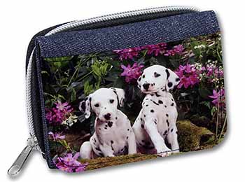 Dalmatian Unisex Denim Purse Wallet