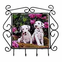 Dalmatian Wrought Iron Key Holder Hooks