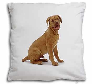 Dogue De Bordeaux Dog Soft White Velvet Feel Scatter Cushion