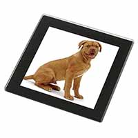 Dogue De Bordeaux Dog Black Rim High Quality Glass Coaster