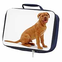 Dogue De Bordeaux Dog Navy Insulated School Lunch Box/Picnic Bag