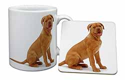 Dogue De Bordeaux Dog Mug and Coaster Set