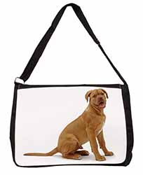 Dogue De Bordeaux Dog Large Black Laptop Shoulder Bag School/College