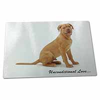 Large Glass Cutting Chopping Board Dogue De Bordeaux-With Love