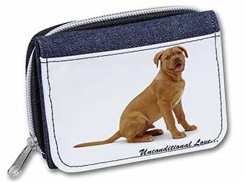 Dogue De Bordeaux-With Love Unisex Denim Purse Wallet