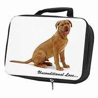 Dogue De Bordeaux-With Love Black Insulated School Lunch Box/Picnic Bag