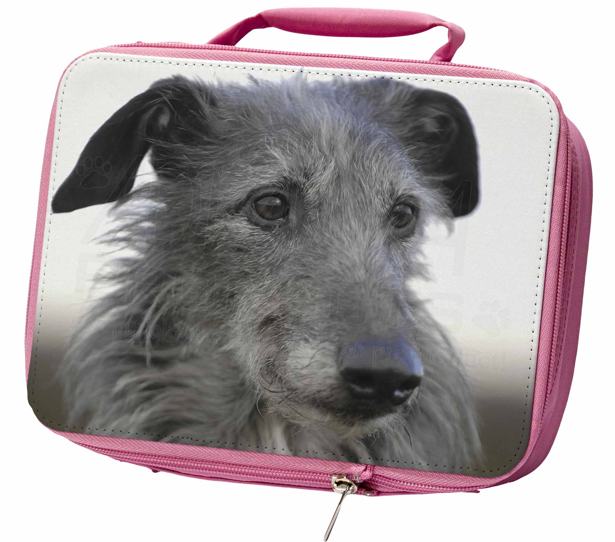 AD-PM1LBP Pyrenean Mountain Dog Insulated Pink School Lunch Box Bag 