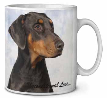 Doberman Pinscher-With Love Ceramic 10oz Coffee Mug/Tea Cup