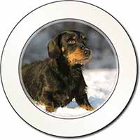 Long-Haired Dachshund Dog Car or Van Permit Holder/Tax Disc Holder