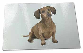 Large Glass Cutting Chopping Board Cute Dachshund Dog