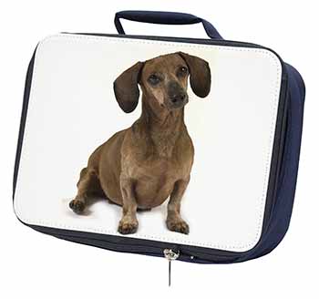 Cute Dachshund Dog Navy Insulated School Lunch Box/Picnic Bag