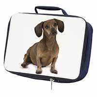 Cute Dachshund Dog Navy Insulated School Lunch Box/Picnic Bag