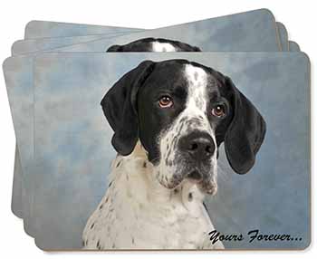 English Pointer Dog "Yours Forever..." Picture Placemats in Gift Box
