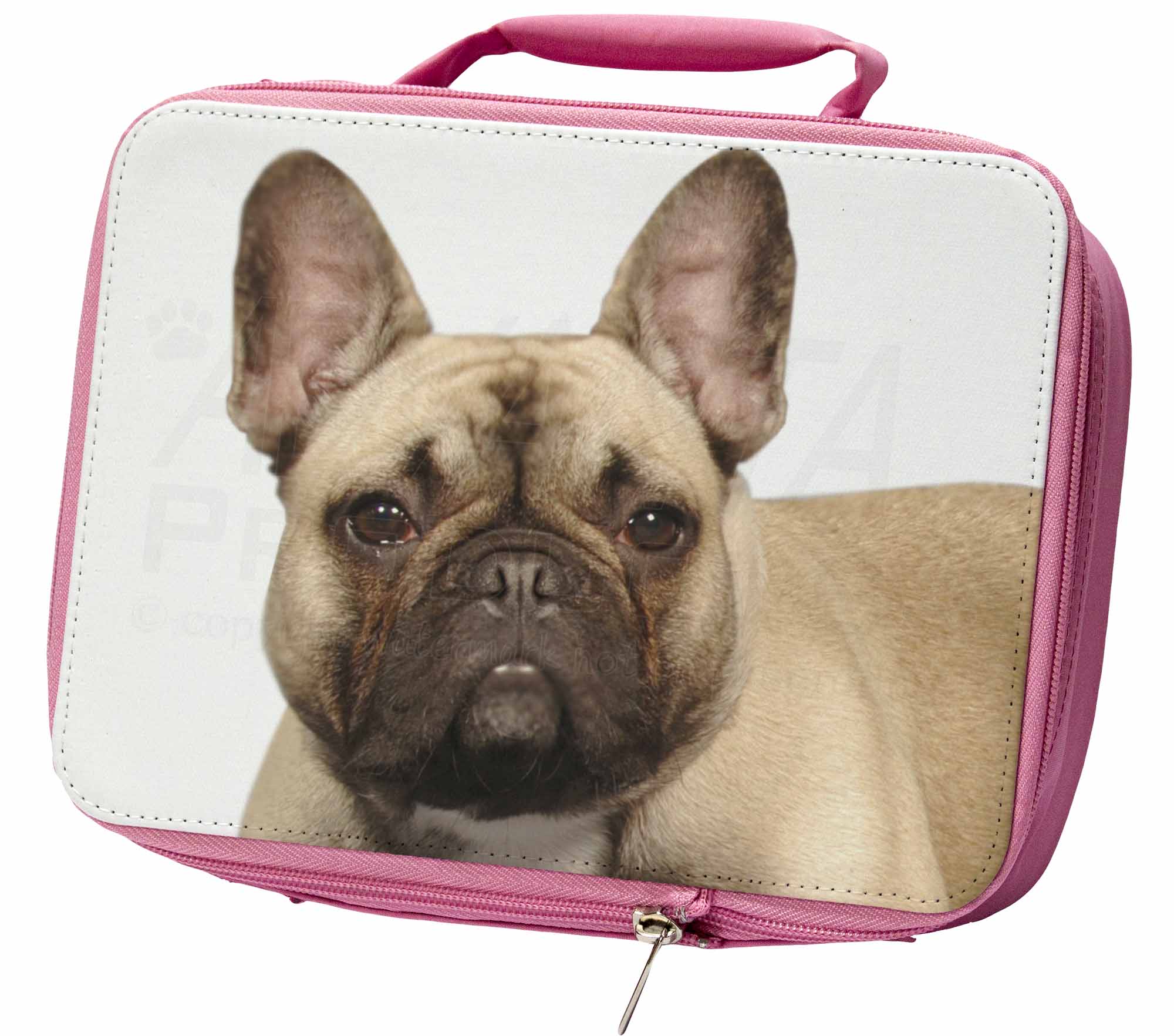 AD-BUT2LBP Bull Terrier Dog Insulated Pink School Lunch Box Bag