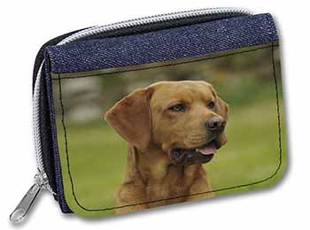 Fox Red Labrador Unisex Denim Purse Wallet